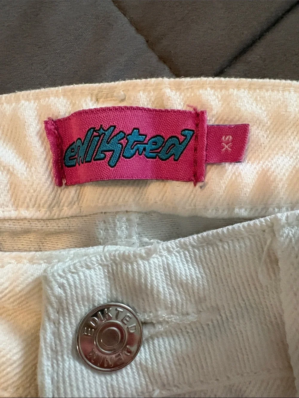 Edikted White Wide-Leg Jeans - Picture 4 of 8